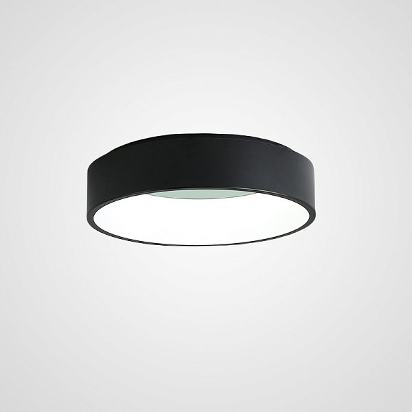 Потолочный светодиодный светильник TRAY D45 Black by ImperiumLoft