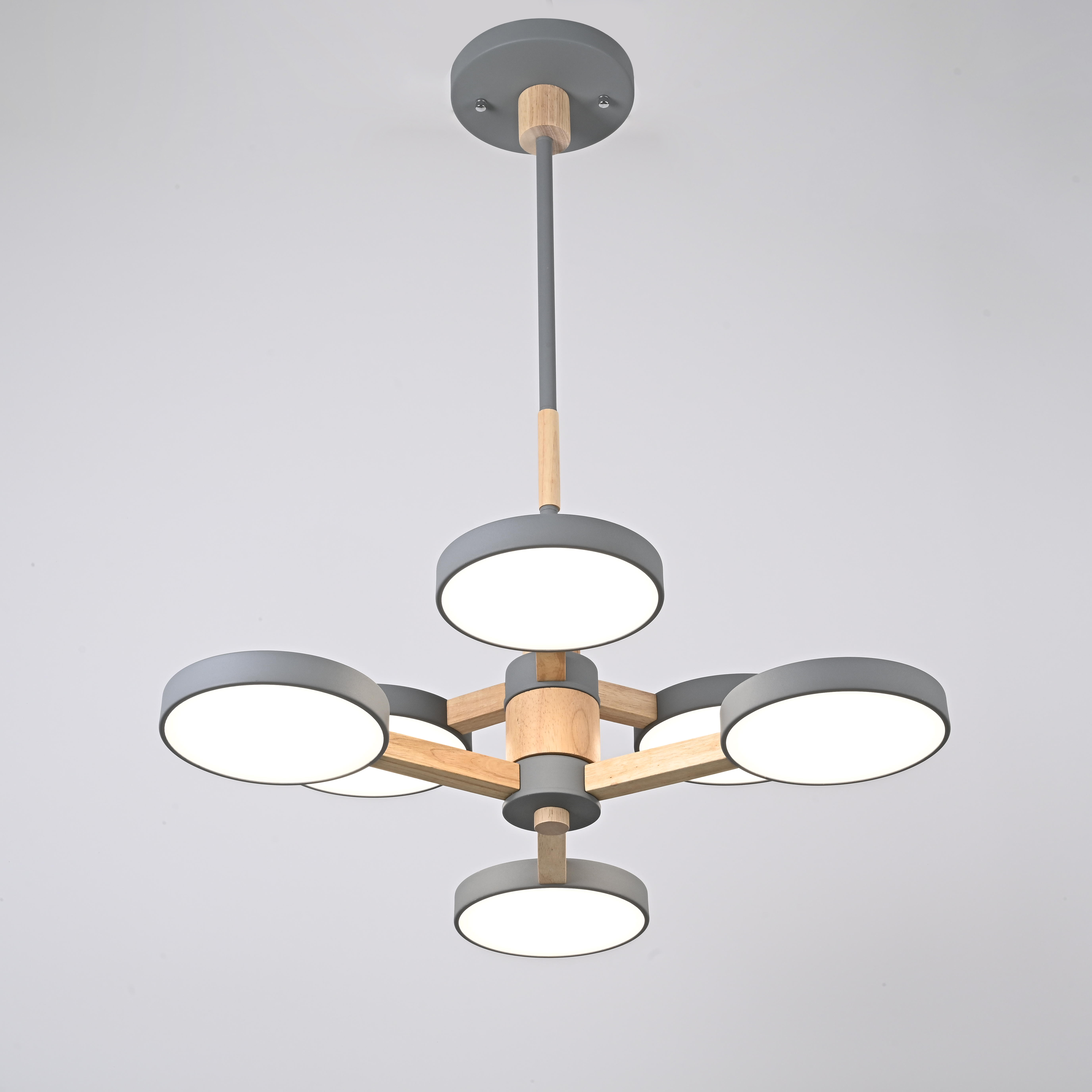 Подвесная люстра TURNA DBL L6 Gray by ImperiumLoft