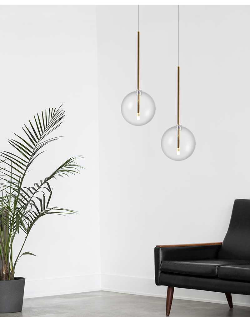 Подвесной светильник Delight Collection Bolle Sola D250 gold