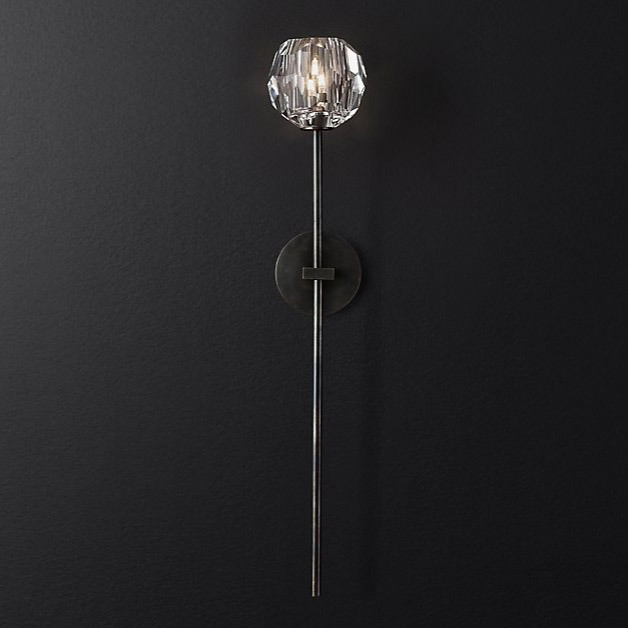 Бра Restoration Hardware Boule De Cristal Grand Single Sconce Bronze