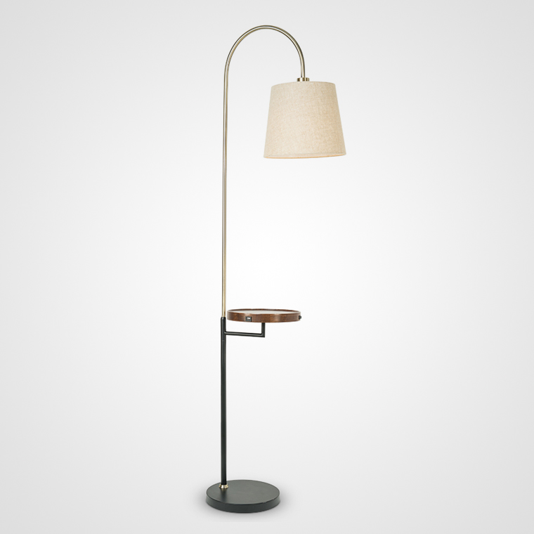 Торшер Jeff Floor Lamp in Antique Brass by ImperiumLoft
