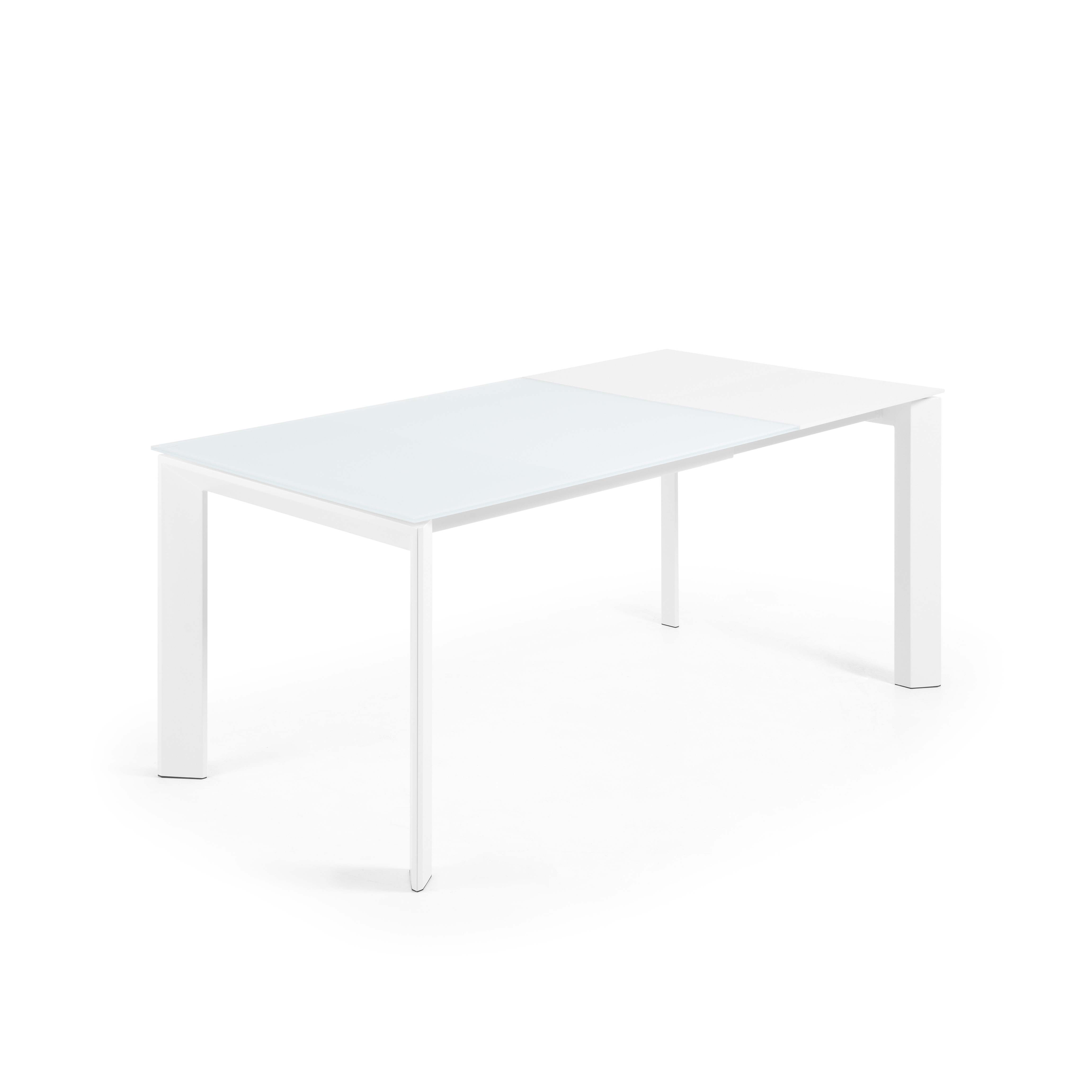 Стол обеденный Atta 120(180)x80 белое стекло La Forma (ex Julia Grup)