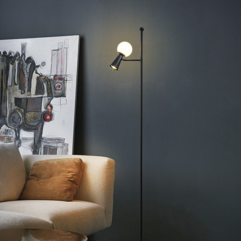 Торшер ABELINA FL Black Amber by ImperiumLoft