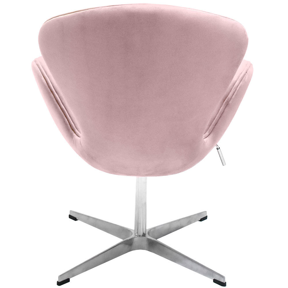 Кресло SWAN CHAIR пудровый, искусственная замша Bradex Home FR 0659