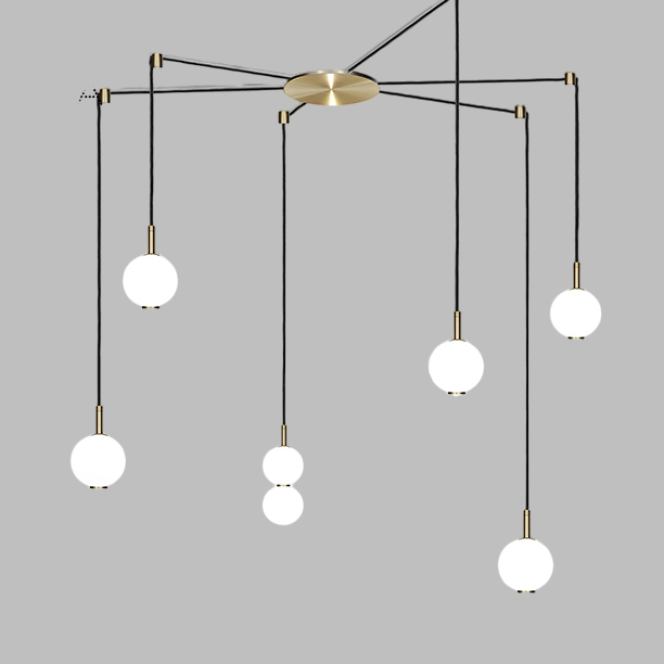 Подвесной светильник ROCCO COMBO A 6 подвесов by ImperiumLoft