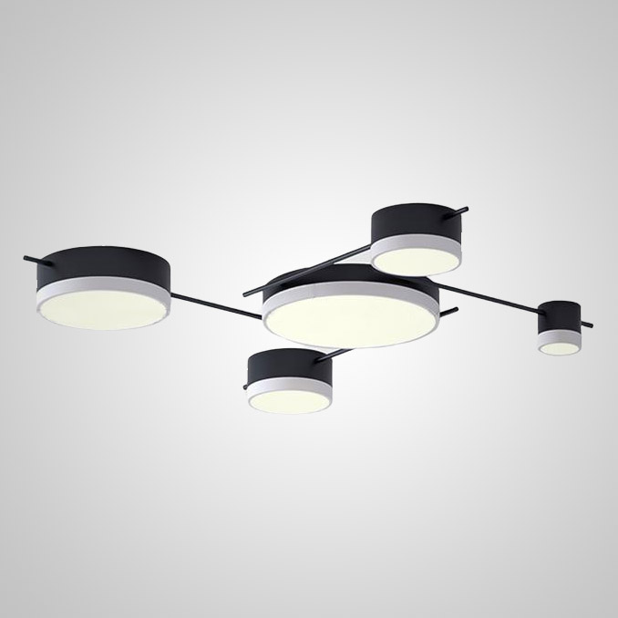 Потолочная люстра CHUTE E Black White by ImperiumLoft