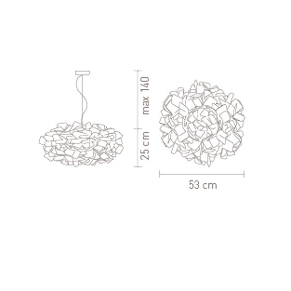 Люстра Slamp Clizia Purple