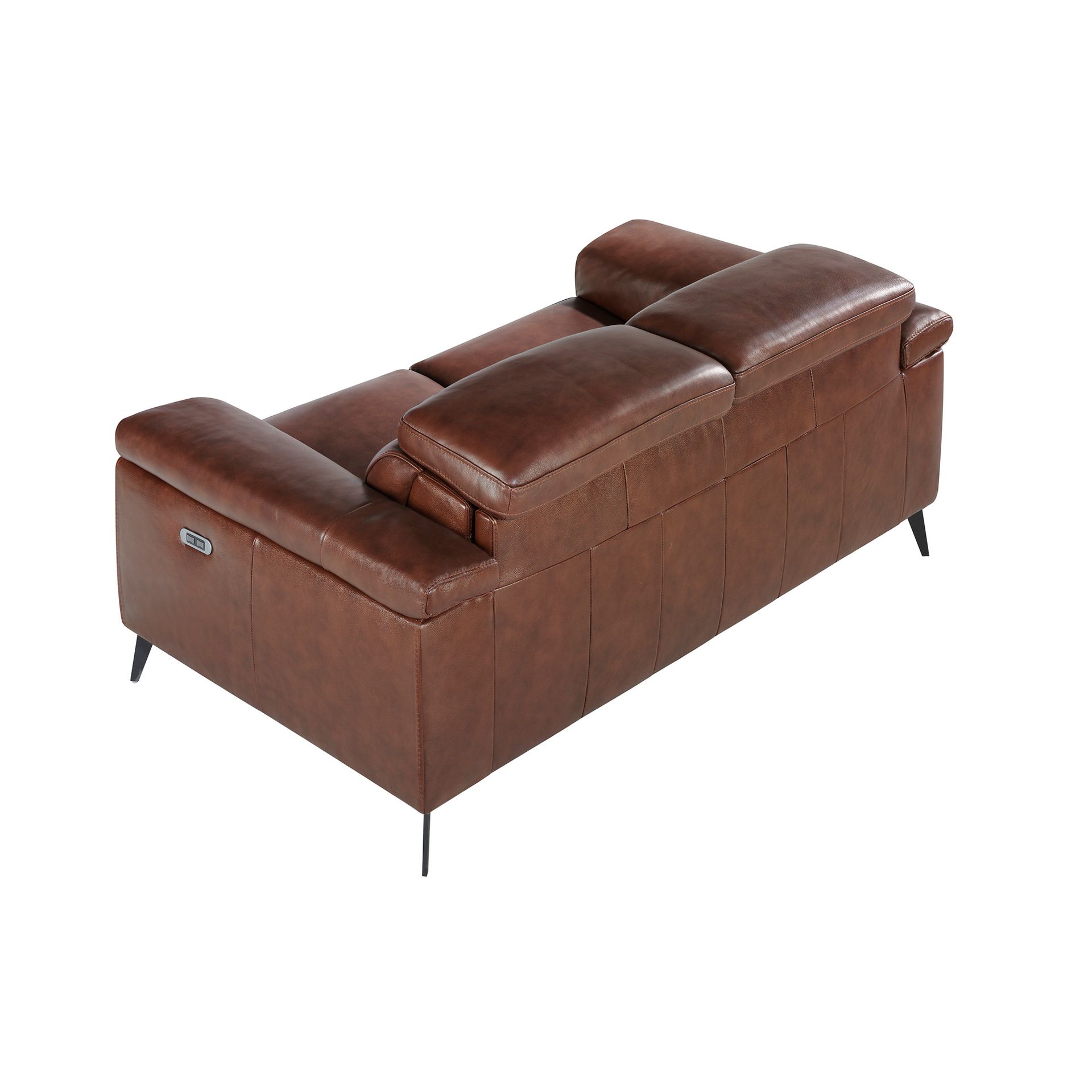 Диван 2-х местный 5319-2P-M1595 /6116 с реклайнером коричневый Angel Cerda