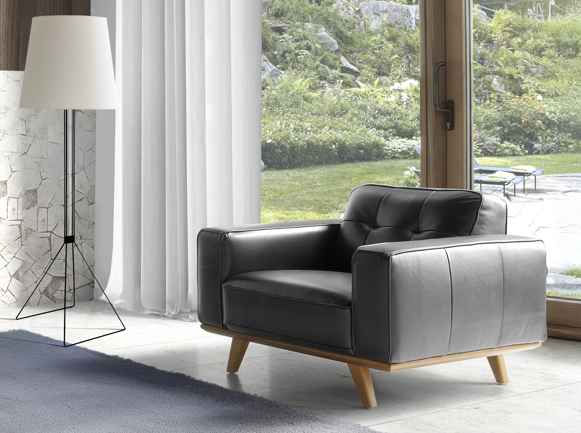 Кожаное кресло 5606-1P /5037 Angel Cerda