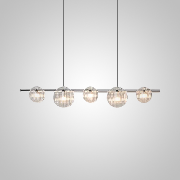 Реечный, рядный светильник RUTGER LONG L110 Chrome by ImperiumLoft