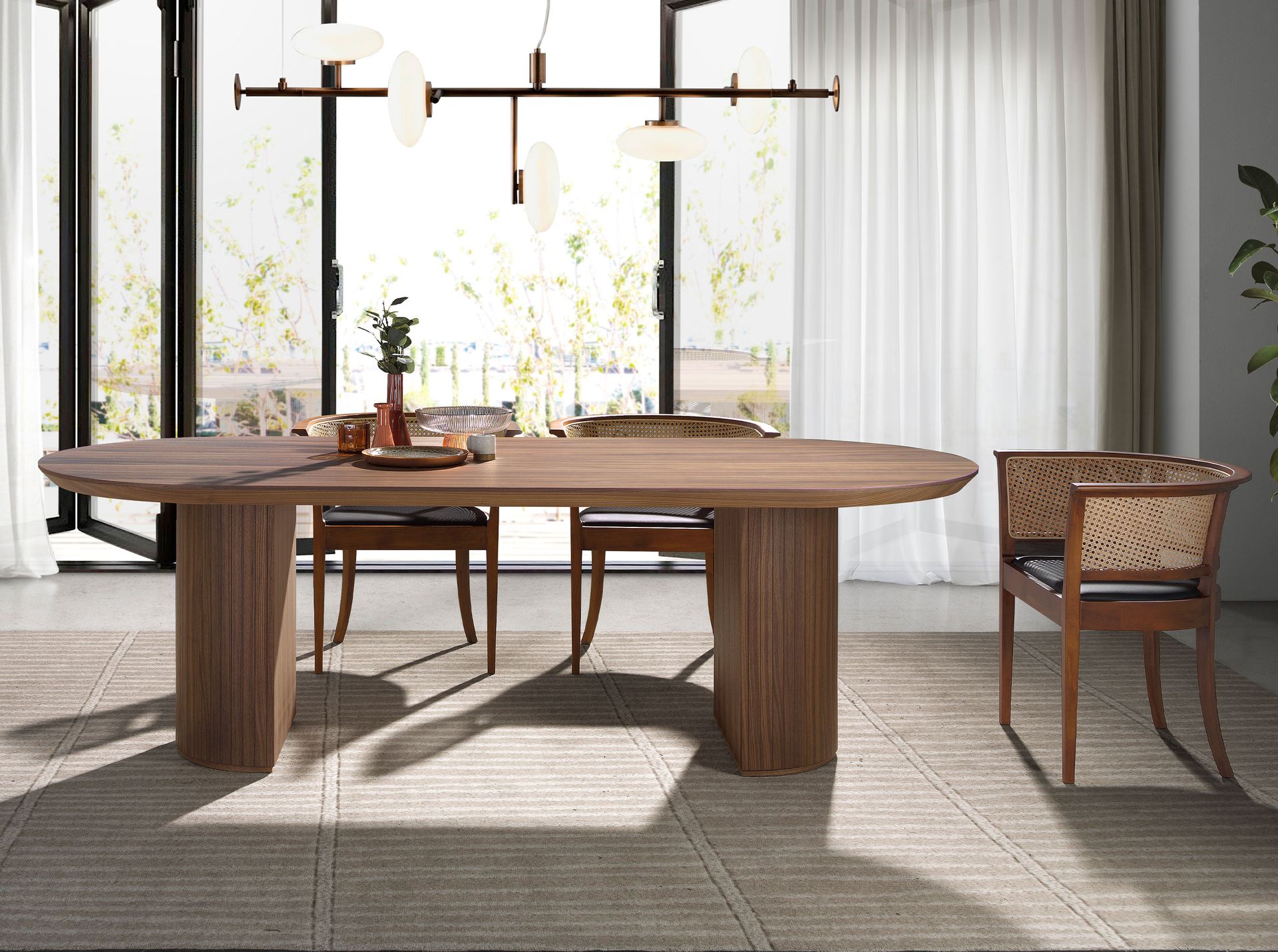 Обеденный стол 1104/413T из орехового дерева Angel Cerda