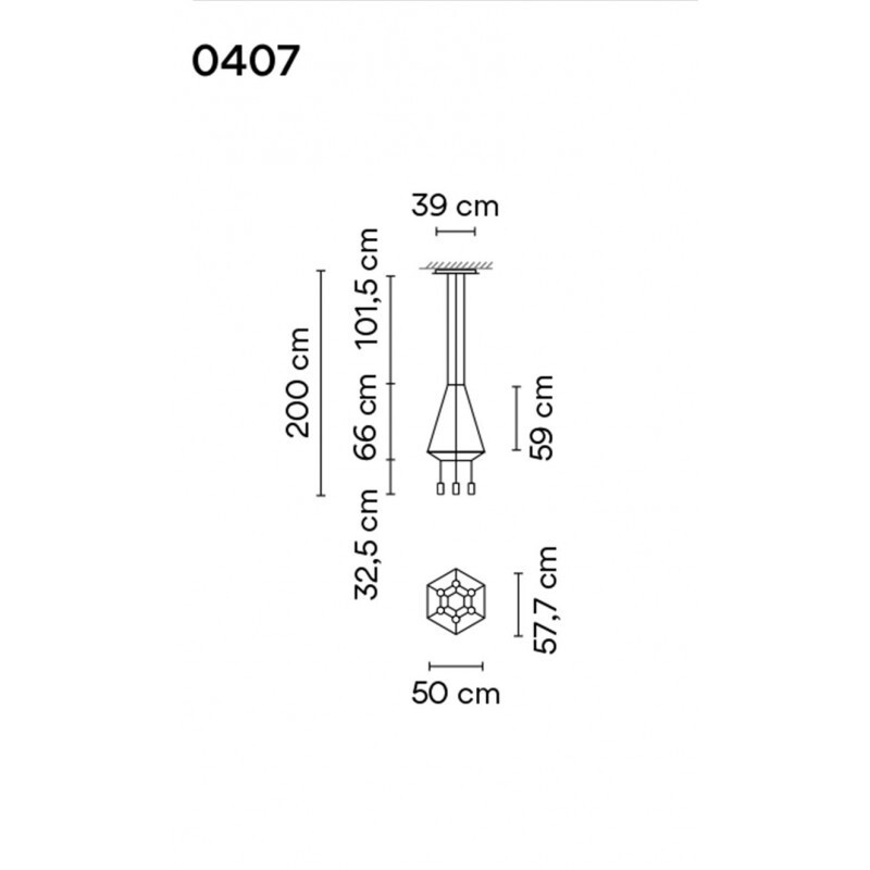 ПОДВЕСНОЙ СВЕТИЛЬНИК VIBIA Wireflow 0407