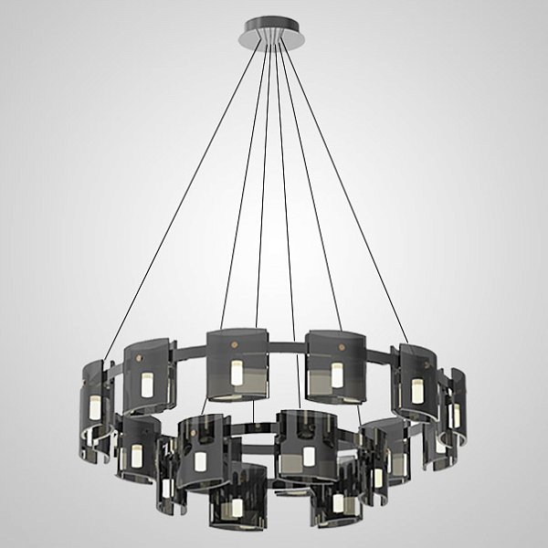 Подвесная люстра JANICE D100 D60 Black Grey by ImperiumLoft