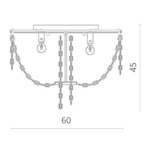 Накладная люстра Divinare 2006/01 PL-6