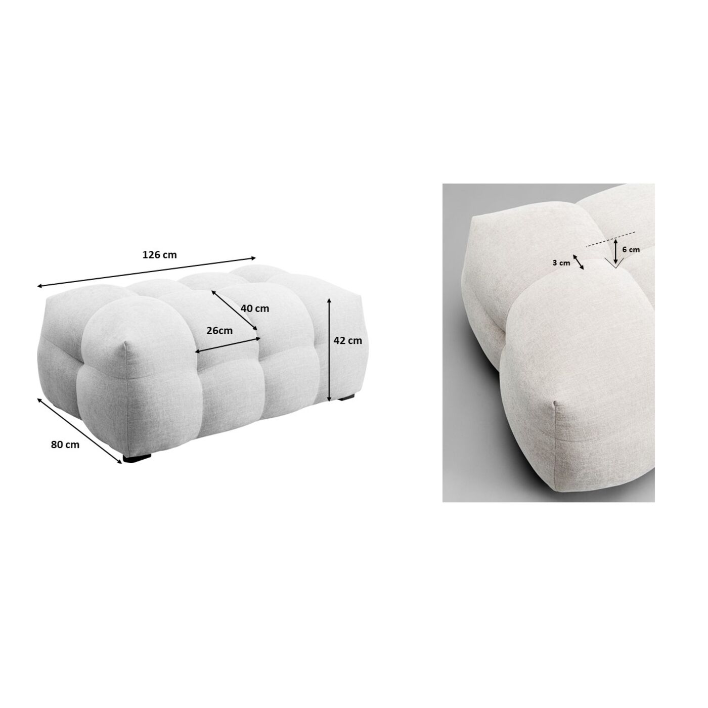 Пуф Salamanca Yellow 125x80 см KARE 87568