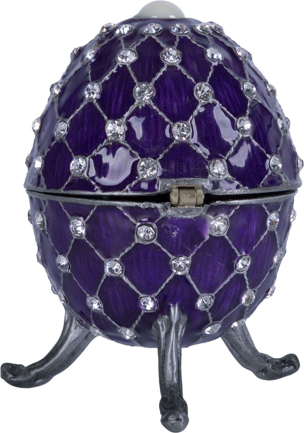 Шкатулка для драгоценностей со стразами Яйцо Glasar 39-082