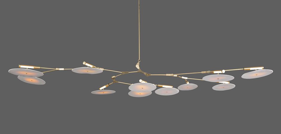 Люстра Адель Branching With Porcelain Disc BD 9 by ImperiumLoft