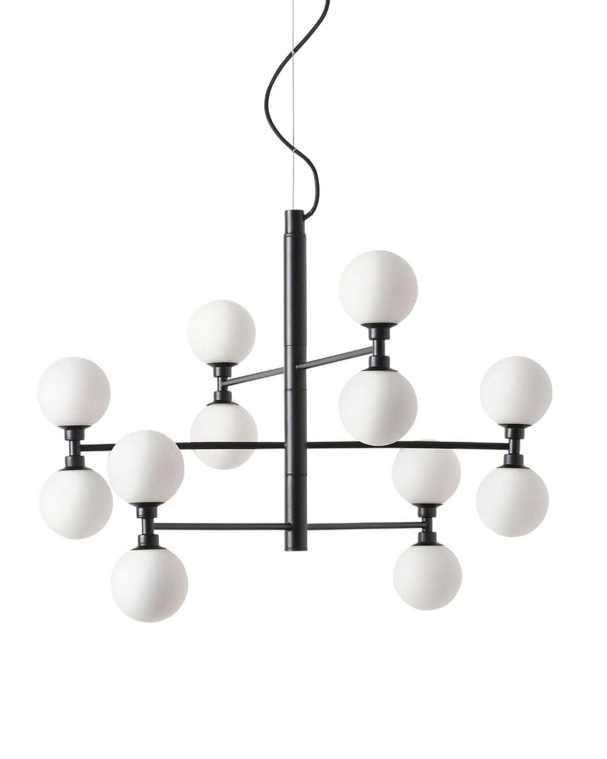 Чёрная люстра Гровер Louvre Home LCH030825SWL