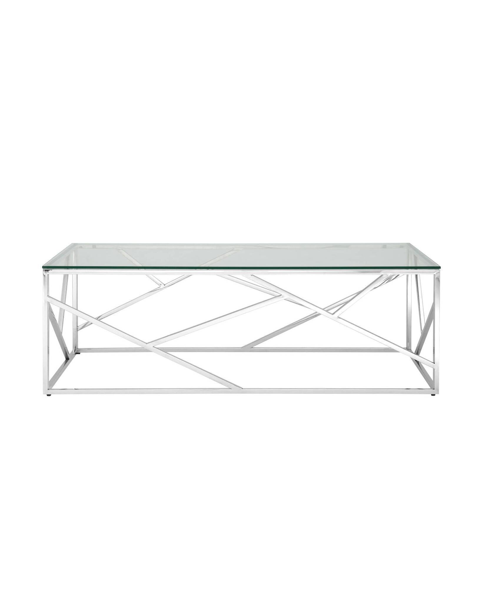 Журнальный стол 120*60 АРТ ДЕКО серебро Stool Group