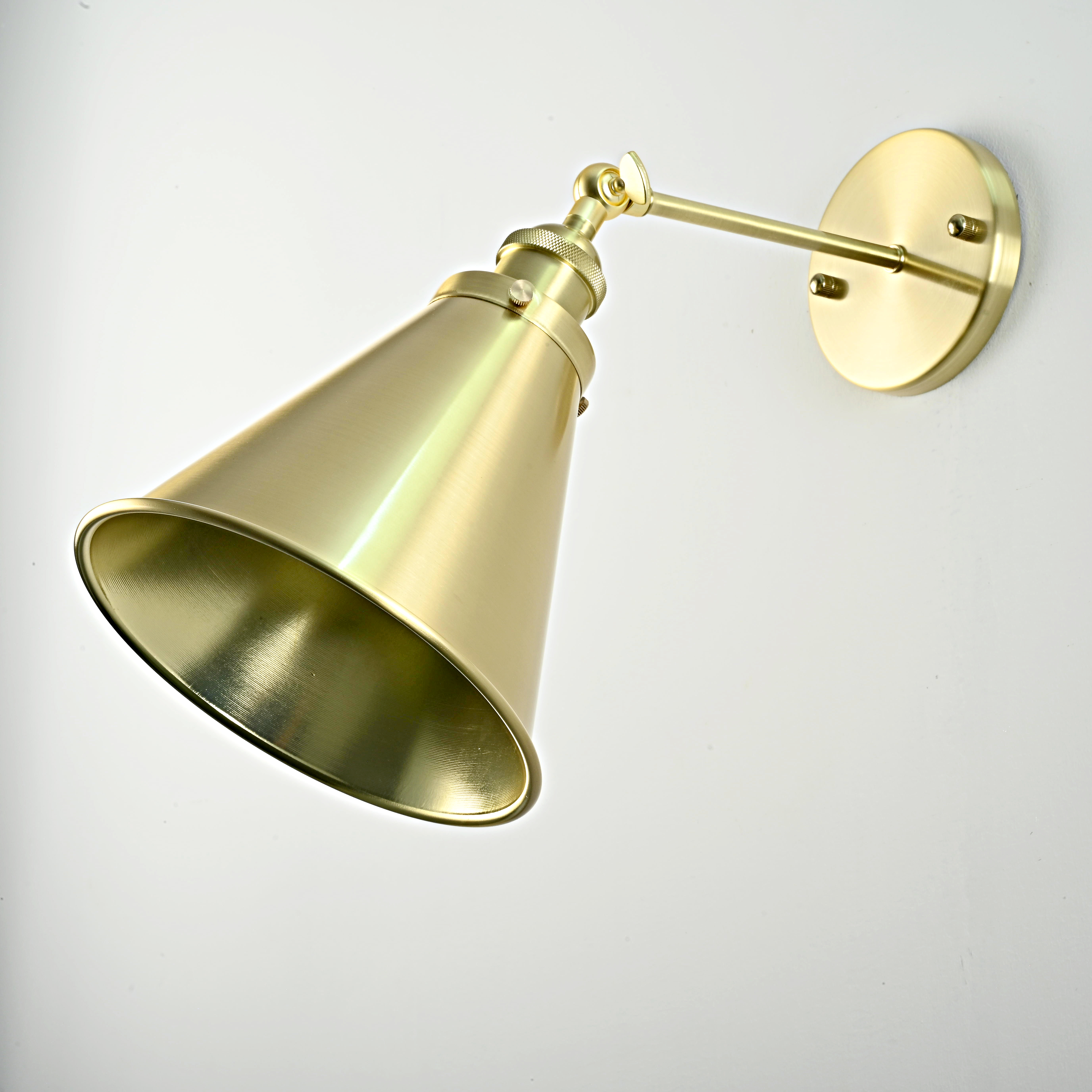 Бра Cone 20Th C.factory Filament Gold Ii By Imperiumloft