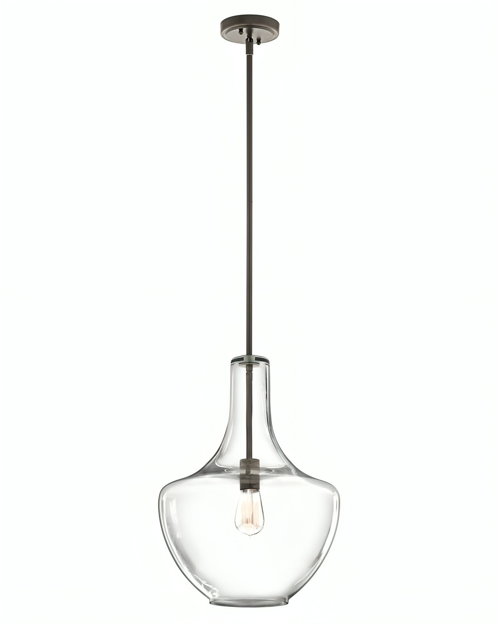 Чёрный подвесной светильник Джос Louvre Home P7554PC