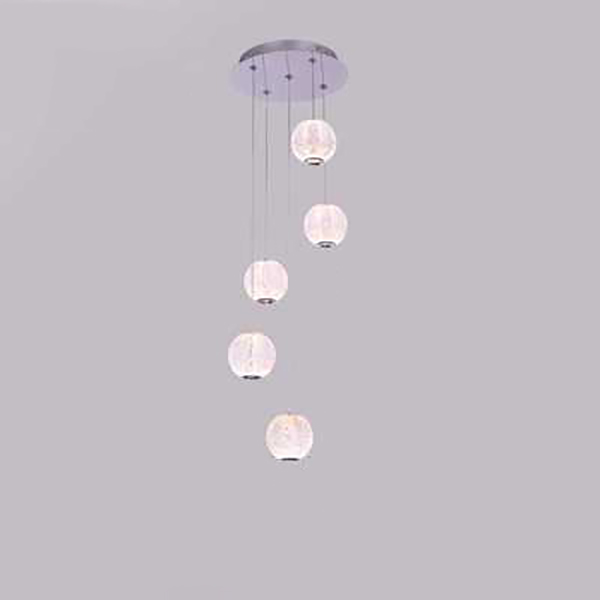 Подвесной светильник STORMS MORE L5 Chrome Диск by ImperiumLoft