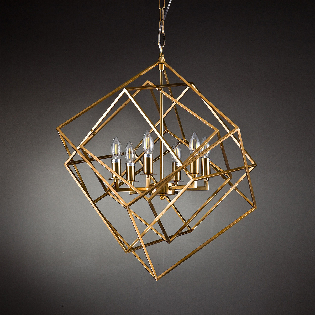 Люстра  Delight Collection Matrix 6 brass