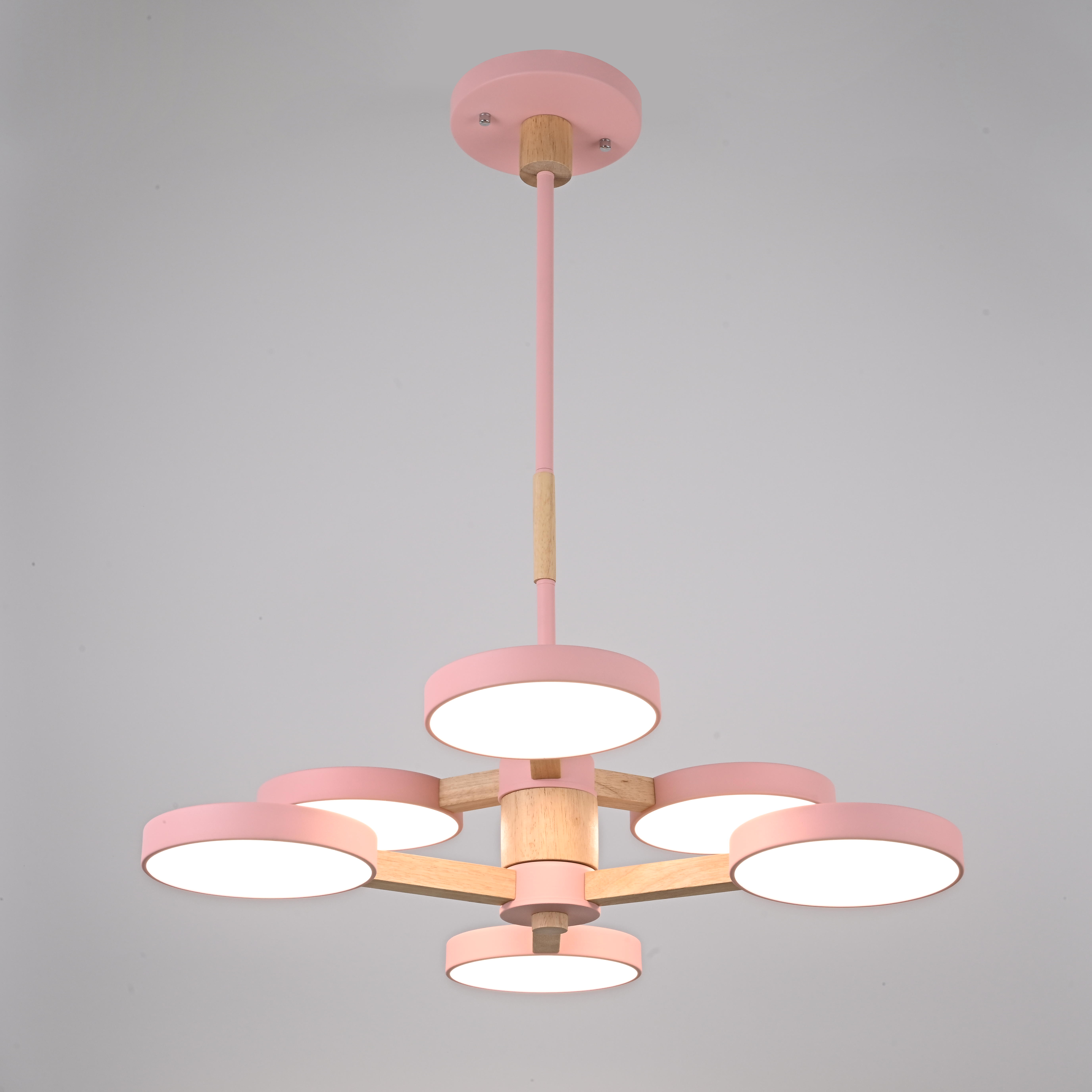 Подвесная люстра TURNA DBL L6 Pink by ImperiumLoft
