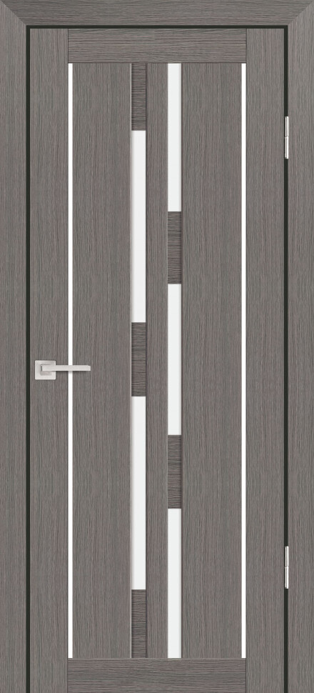 Межкомнатная дверь Graf PS-33 белый сатинат Грей Мелинга (2000 х 900)