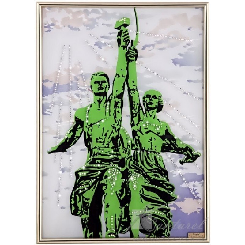 Картина Kantarel  Рабочий и колхозница (УФ белая) 273.108.74.0 (УФ 1)