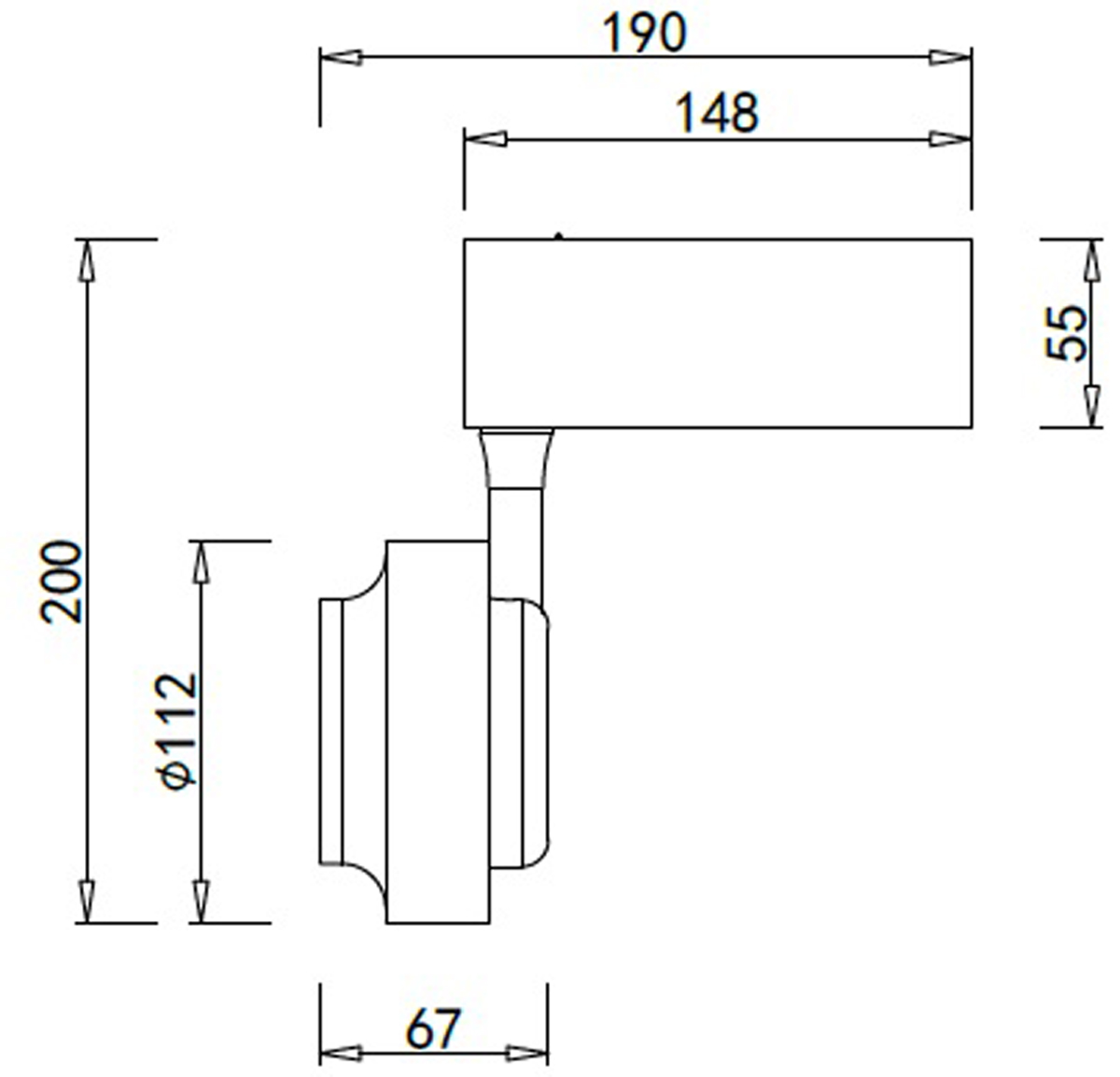 Светодиодный светильник для магнитного шинопровода Donolux DL18784/01M White 4000K