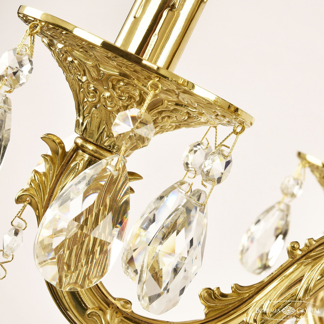 Люстра бронзовая с хрусталём 71301/5/175 B G