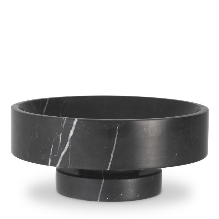 Тарелка Eichholtz Santiago marble black 114860