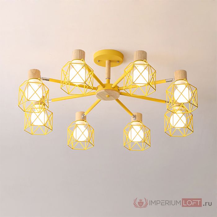 Потолочная люстра CORF B3 Black 5 lamps by ImperiumLoft
