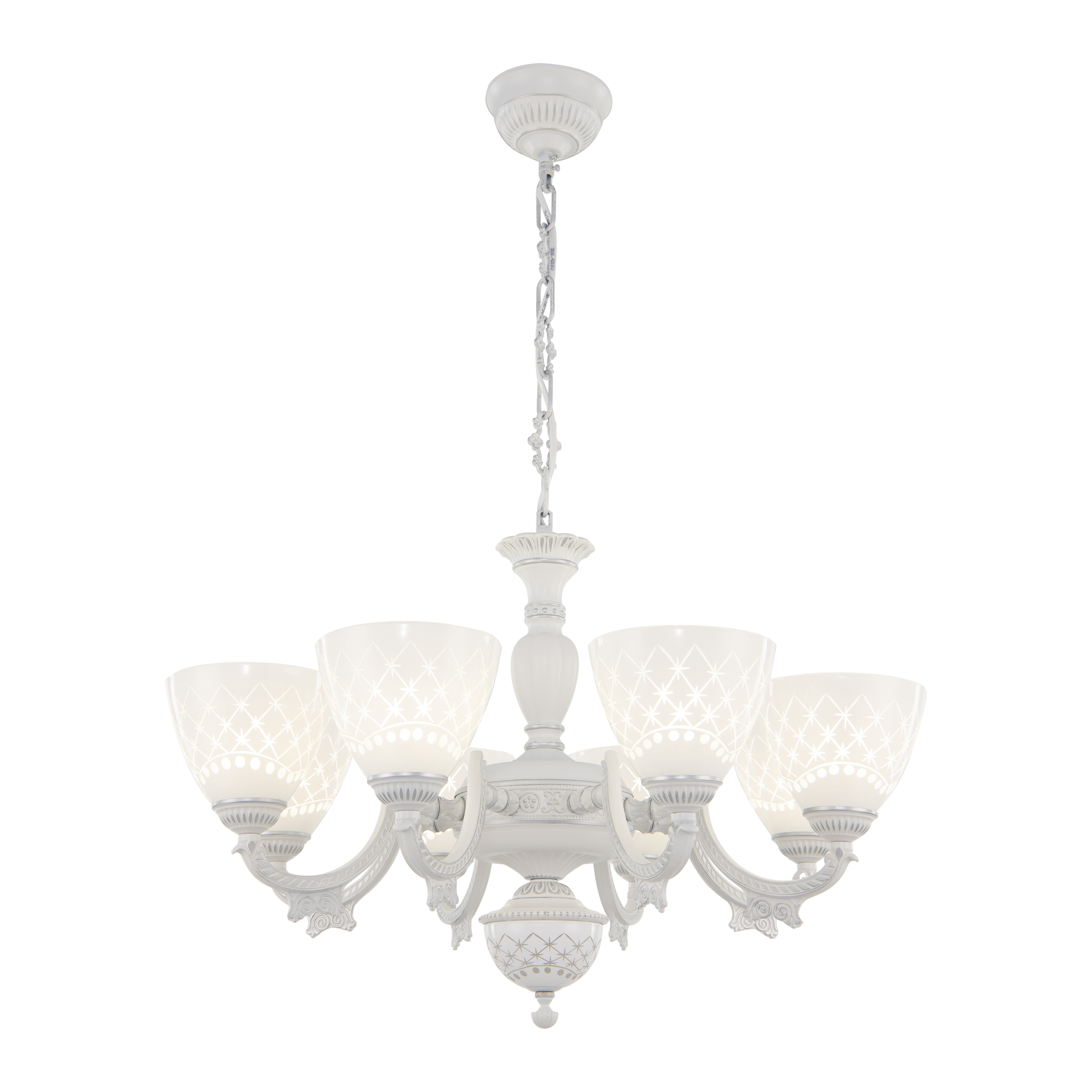 Люстра с плафонами 343837/8 WT+SL Arte Milano