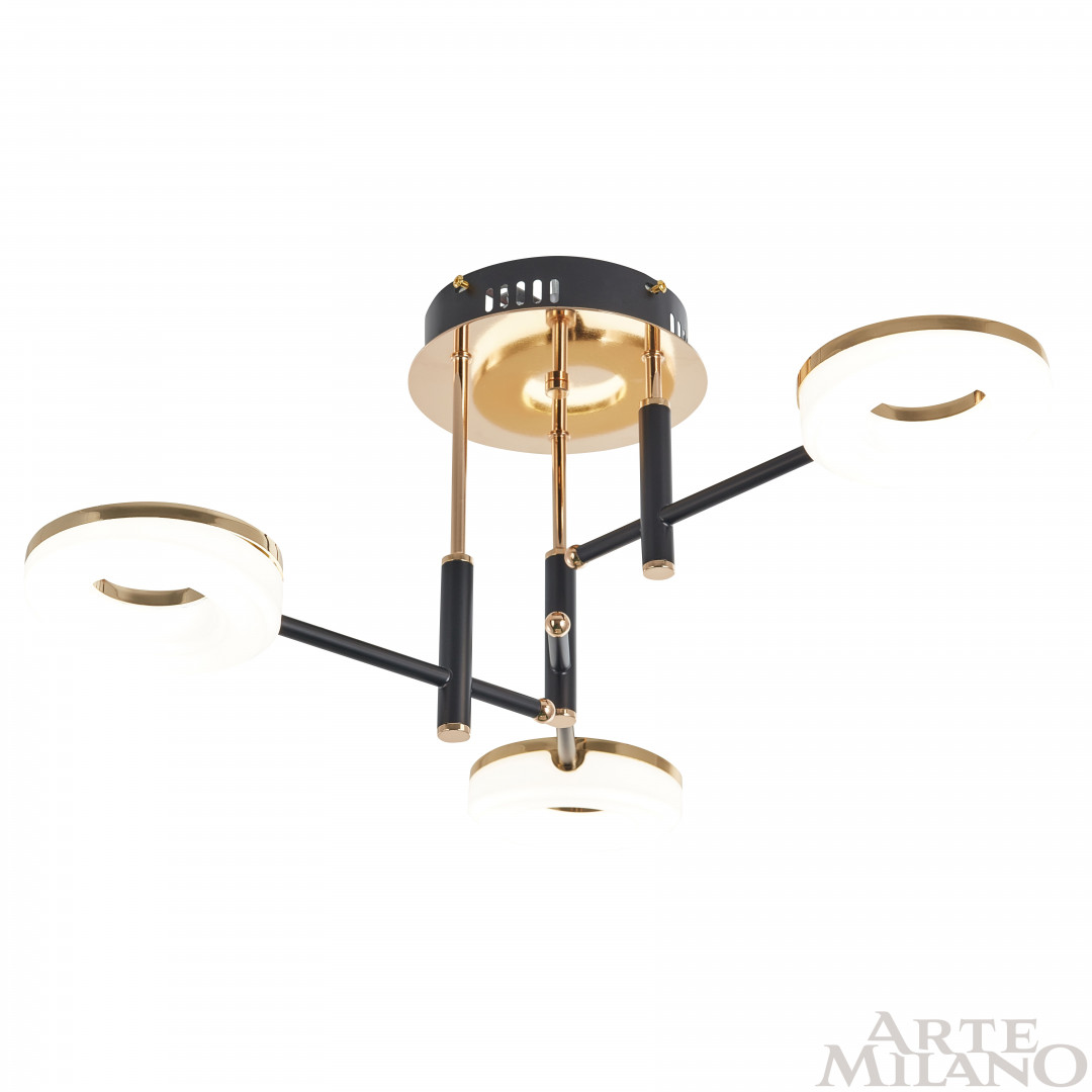 Люстра светодиодная 272999/3 BK/GD Arte Milano