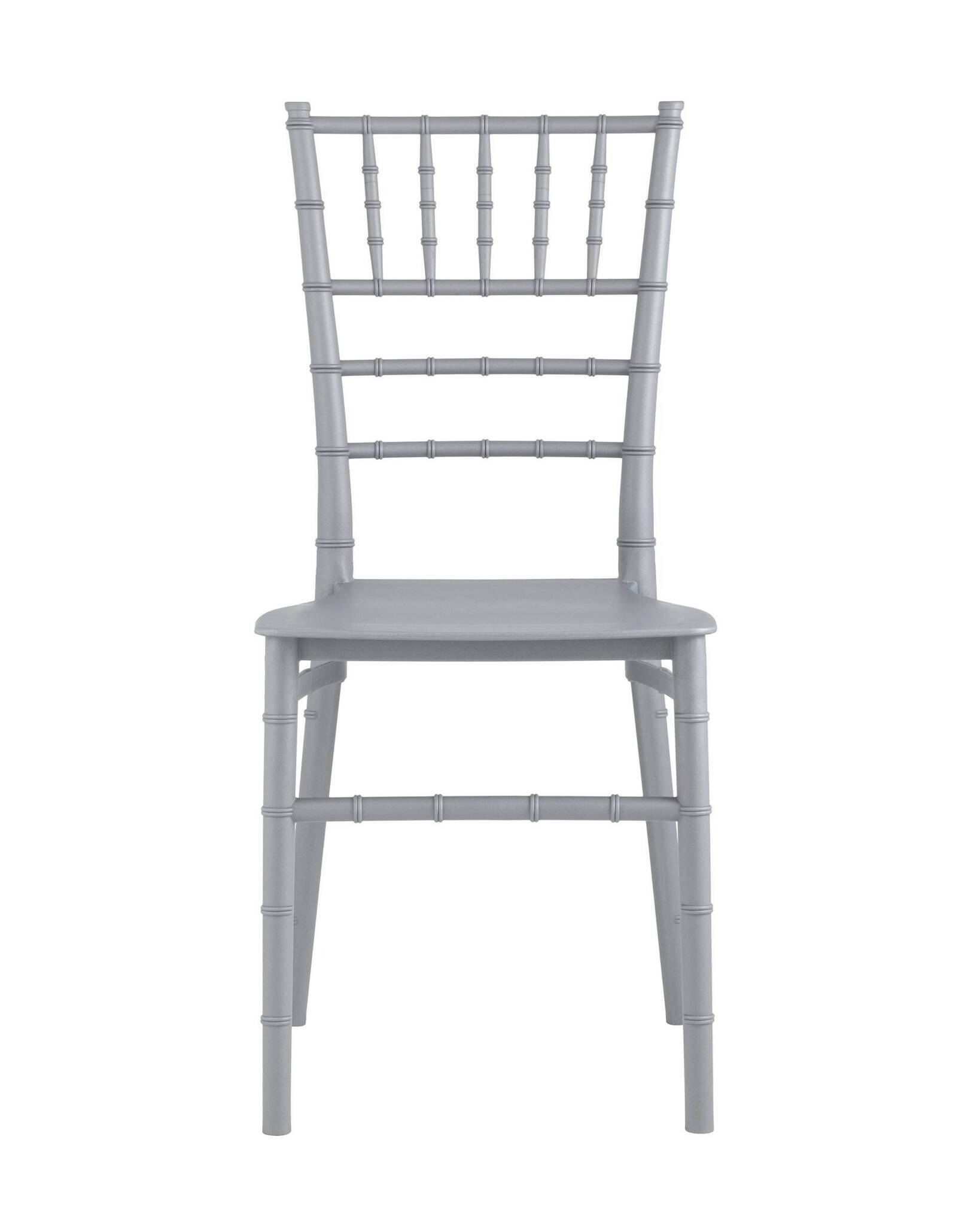 Стул Chiavari (Кьявари) пластик серебряный Stool Group