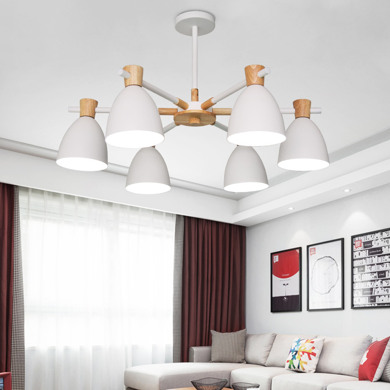 Потолочная люстра FOLKE 6 Green by ImperiumLoft