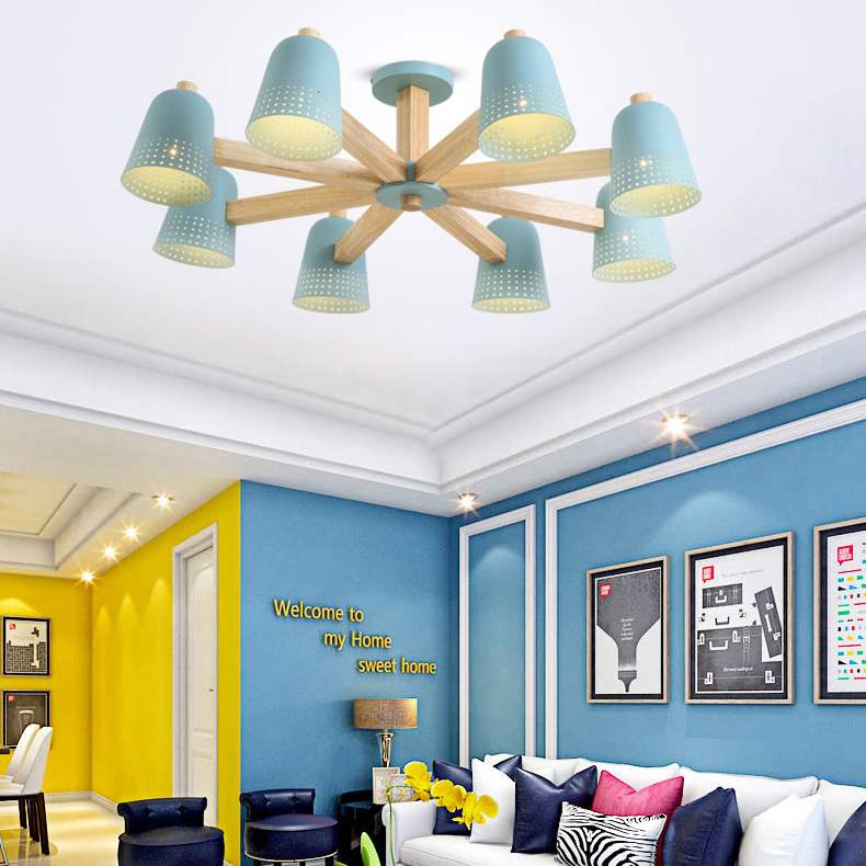 Люстра на штанге TRACERY 8 lamps by ImperiumLoft