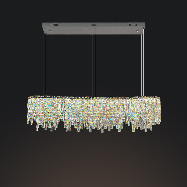 Реечный, рядный светильник MICHELLE LONG L100 Chrome by ImperiumLoft