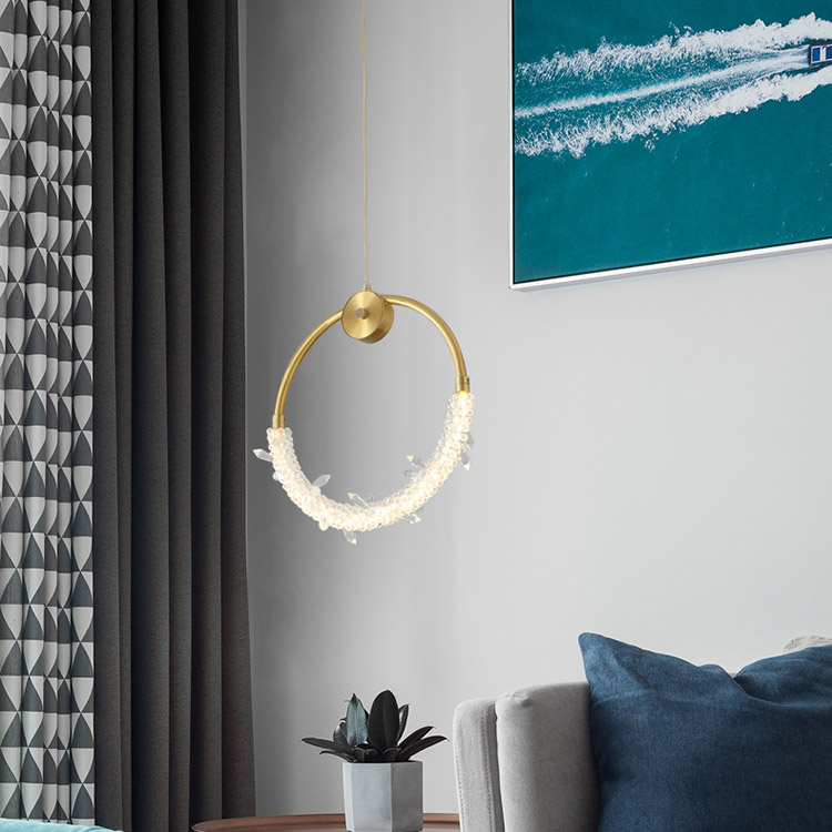 Подвесной светильник ACOSTA brass D 36 by ImperiumLoft