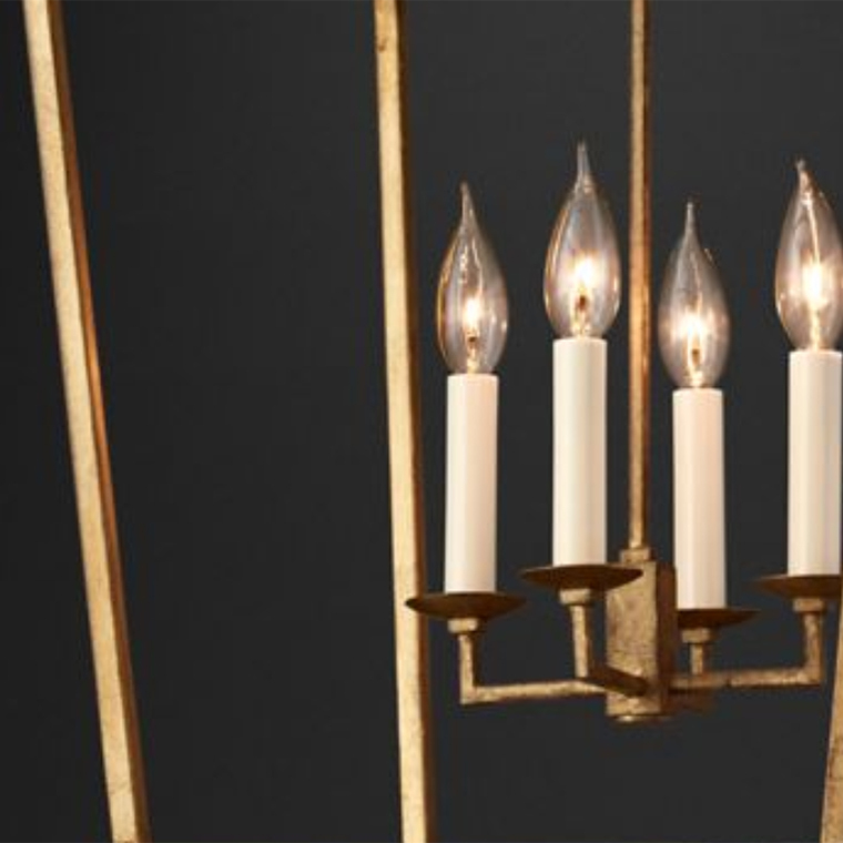 Люстра Restoration Hardware English Openwork 17" Gilded Iron