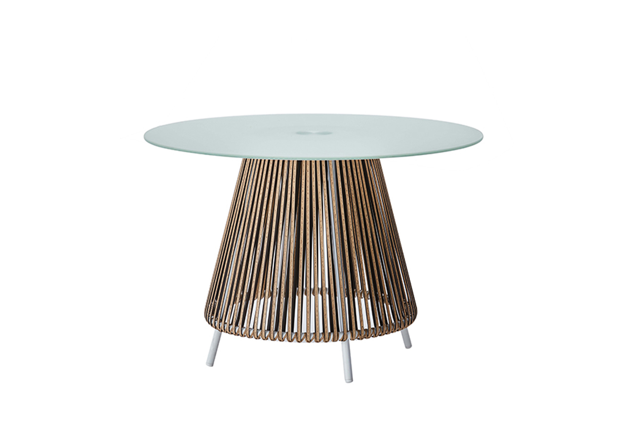 Стол обеденный уличный Муза с оплеткой Garda Decor 39AR-A182T-2