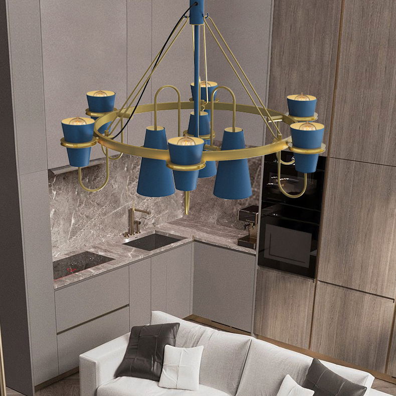 Подвесная люстра REINAR B D101 Blue by ImperiumLoft