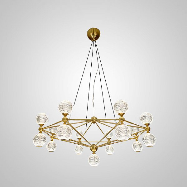 Подвесная люстра TRENTON L17 Gold by ImperiumLoft