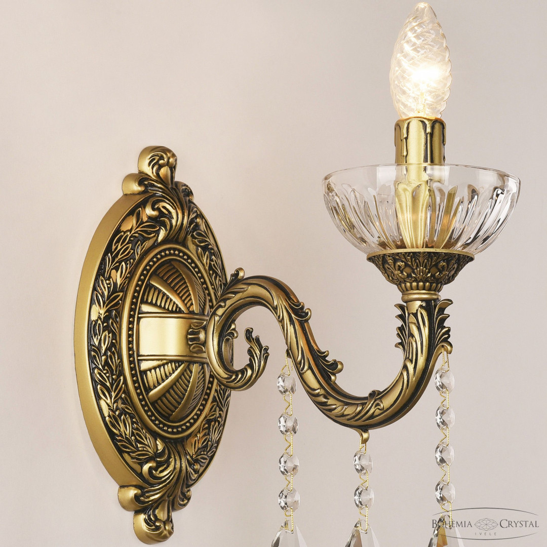 Бра хрустальные AL7901B10/1/175 A AGB P Clear/M-1H Bohemia Ivele Crystal