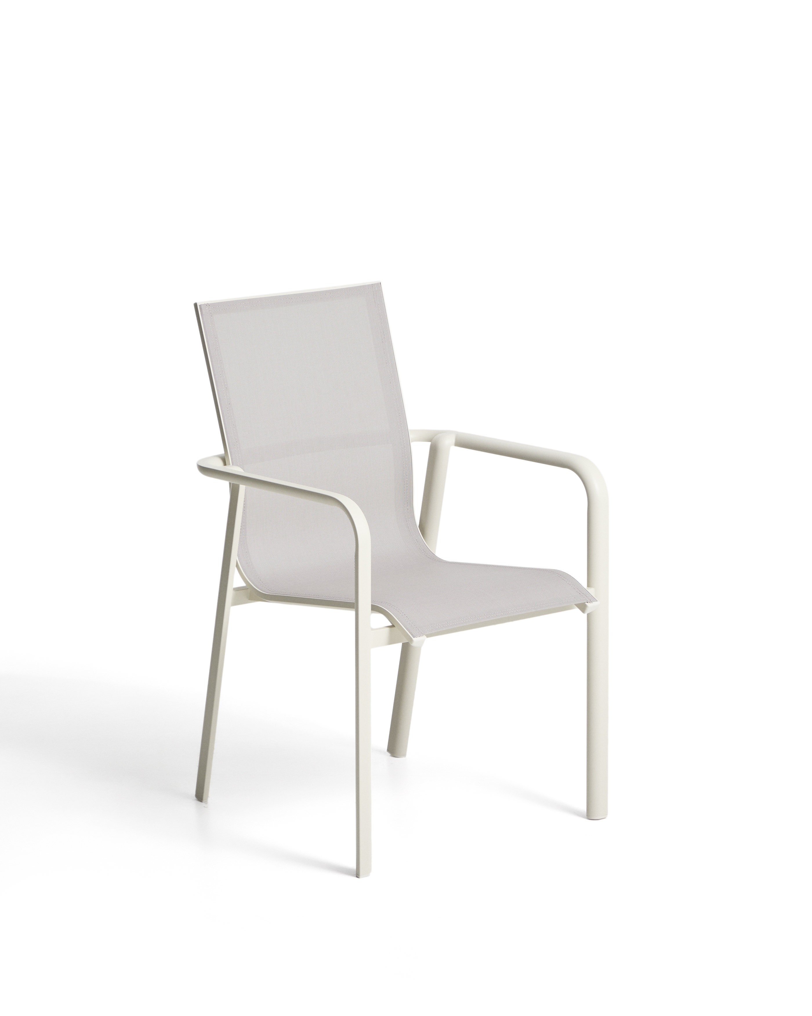 Уличный стул Canea из алюминия цвета экрю La Forma 482590