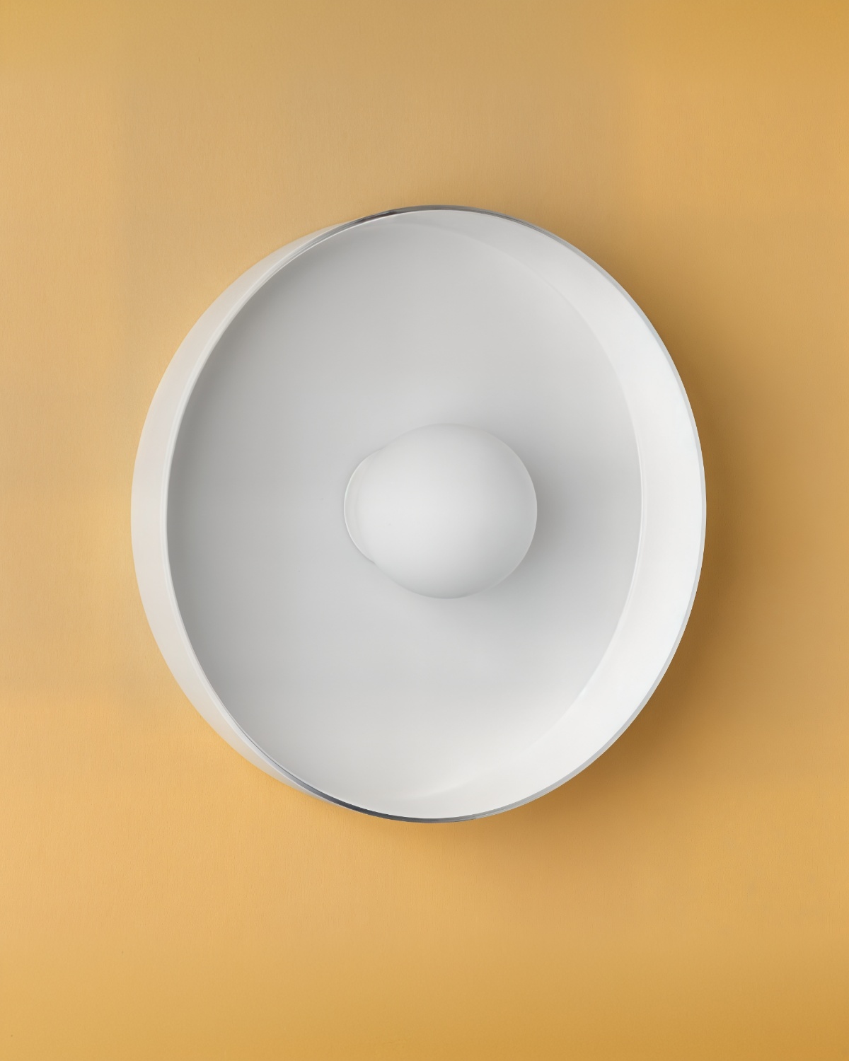 Белый настенный светильник Кассель - Ø 35 см. Louvre Home LHLSC520324SWL