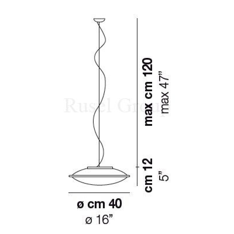 Подвесной светильник Vistosi AURORA SP 40