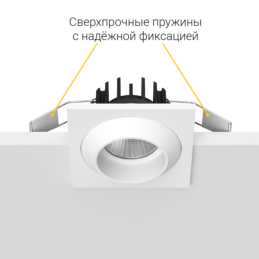 Встраиваемый светодиодный светильник Ledron GIZA MINI SQ White